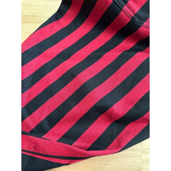 Marques ' Almeida Red and Black Striped Flared Pants size 8 Maximalist Style - Picture 9 of 11